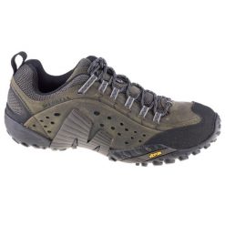 Buty trekkingowe męskie Merrell Intercept. Szare trekkingi męskie Merrell, trekkingowe. Za 599.99 zł.