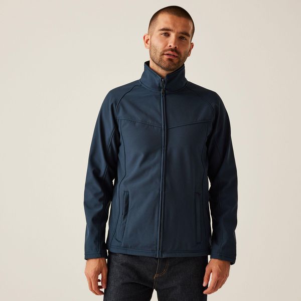 Męska kurtka softshell Uproar. Niebieskie kurtki męskie Regatta, m, bez wzorów, z softshellu, trekkingowe. Za 209.99 zł.