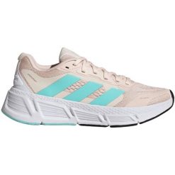Buty do biegania adidas Questar IF2243 różowe. Czerwone obuwie sportowe damskie bez wzorów, z materiału, do biegania. Za 458.79 zł.