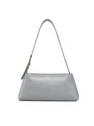 Calvin Klein Torebka Embossed Logo Shoulder Bag K60K612550 Szary. Szare torebki do ręki damskie Calvin Klein, bez wzorów, ze skóry, bez dodatków. Za 359.99 zł.