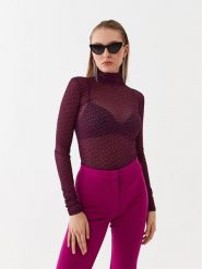 PINKO Bluzka Lamu 101813 A13G Różowy Slim Fit. Czerwone bluzki damskie Pinko, l, bez wzorów, z syntetyku, bez kołnierzyka, bez ramiączek. Za 249.99 zł.