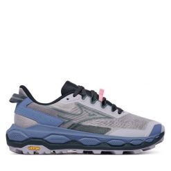 Buty do biegania Mizuno. Szare obuwie sportowe damskie Mizuno, bez wzorów, do biegania, mizuno wave. Za 689.99 zł.