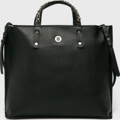 Tommy Hilfiger - Torebka. Czarne torby na ramię damskie Tommy Hilfiger. Za 699.90 zł.