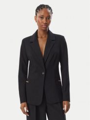 Guess Marynarka W6BN08 K6806 Czarny Slim Fit. Czarne żakiety damskie Guess, l, z aplikacjami, z syntetyku. Za 522.99 zł.