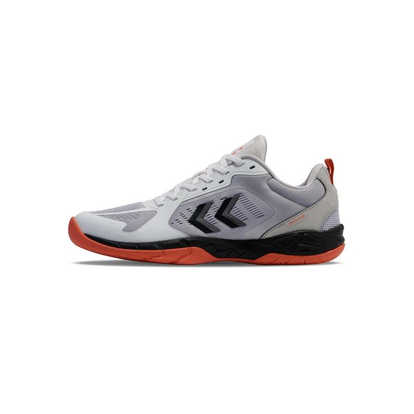 Buty halowe Hummel Speed Court. Białe buty sportowe męskie Hummel, z materiału, bez zapięcia, do piłki ręcznej. Za 369.50 zł.