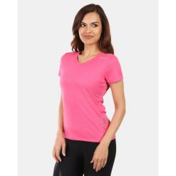 T-shirt funzionale da donna Kilpi DIMA-W. Czerwone t-shirty damskie Kilpi, bez wzorów, bez kołnierzyka. Za 112.21 zł.