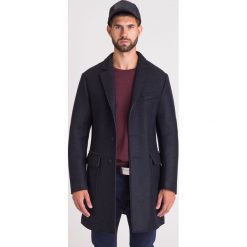 GRANATOWY PŁASZCZ JOOP! COLLECTION. Niebieskie kurtki męskie Joop! Collection, m, bez wzorów, bez kaptura. Za 900.00 zł.