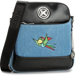 Saszetka KAZAR - 29840-TK-10 Blue. Niebieskie listonoszki damskie Kazar, z aplikacjami, z jeansu. W wyprzedaży za 279.00 zł.