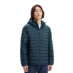 Męska Kurtka Puchowa Presidio Z Kapturem. Zielone kurtki męskie Levi's, l, bez wzorów, z materiału, z kapturem. Za 487.99 zł.