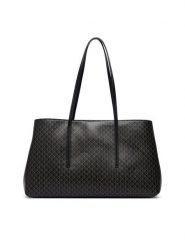 Calvin Klein Torebka Emblem Aop Medium Work Tote LV04F3786G Czarny. Czarne torebki do ręki damskie Calvin Klein, bez wzorów, ze skóry, bez dodatków. Za 649.99 zł.