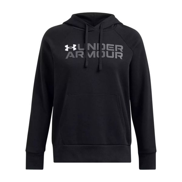 Bluza damska Under Armour Rival Fleece Wordmark Hoodie. Niebieskie bluzy damskie Under Armour, bez wzorów, bez kaptura. Za 169.99 zł.
