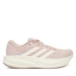 Buty do biegania adidas. Czerwone obuwie sportowe damskie Adidas, bez wzorów, do biegania. Za 299.99 zł.