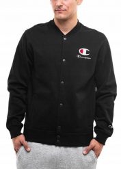 Bluza męska Champion Bomber Sweatshirt. Czarne bluzy męskie Champion, m, z aplikacjami, z bawełny, bez kaptura. Za 255.99 zł.