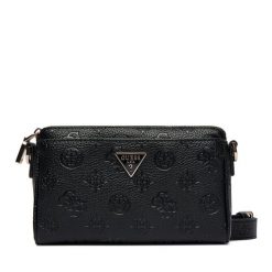Torebka Guess. Czarne torebki do ręki damskie Guess, z aplikacjami, bez dodatków. Za 549.99 zł.
