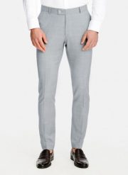 PAKO LORENTE - Szare spodnie garniturowe z wełny. Szare spodnie materiałowe męskie Pako Lorente, m, bez wzorów, z wełny, młodzieżowe. Za 999.99 zł.