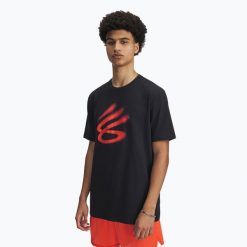 Koszulka koszykarska Under Armour Curry Playable 1. Czarne koszulki sportowe męskie Under Armour, bez wzorów, bez kołnierzyka, bez ramiączek, do koszykówki. Za 139.99 zł.