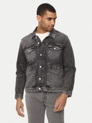 Tommy Jeans Kurtka jeansowa Isaac DM0DM19362 Szary Regular Fit. Szare kurtki męskie Tommy Jeans, l, bez wzorów, z bawełny, bez kaptura. Za 399.99 zł.