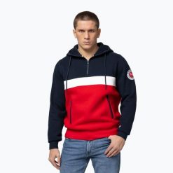Bluza męska Pitbull Gibson Hooded. Czerwone bluzy męskie PITBULL, m, bez wzorów, z bawełny, bez kaptura. Za 209.99 zł.