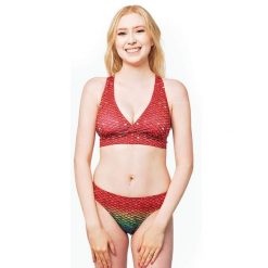 Bikini Syrenki Sirene Green Seven Seas JL. Czerwone bikini damskie SUN TAILS, l, bez wzorów. Za 323.22 zł.