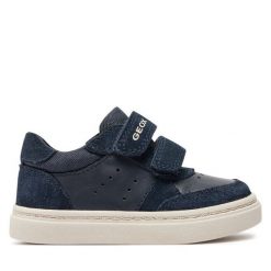 Sneakersy Geox. Niebieskie trampki i tenisówki chłopięce Geox, bez wzorów, bez zapięcia. Za 169.99 zł.