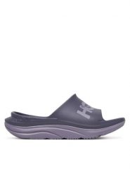 Hoka Klapki Ora Athletic Slide 1155154 Fioletowy. Fioletowe klapki damskie HOKA, bez wzorów, z syntetyku, sportowe, bez obcasa. Za 299.99 zł.