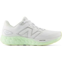 Buty damskie New Balance Fresh Foam 680 v8 W680RM8 – białe. Białe obuwie sportowe damskie New Balance, bez wzorów, z materiału, do biegania. Za 499.99 zł.
