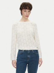 Pepe Jeans Sweter Nova PL702239 Écru Regular Fit. Swetry damskie Pepe Jeans, s, bez wzorów, z jeansu, bez kołnierzyka, bez ramiączek, bez kaptura. Za 269.99 zł.