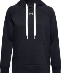 Under Armour Bluza damska Under Armour Rival Fleece Hb Hoodie czarna 1356317 001 : Rozmiar - XL. Czarne bluzy damskie Under Armour, xl, bez wzorów, bez kaptura. Za 207.99 zł.