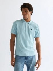 MESKA KOSZULKA WRANGLER POLO SHIRT FORGET ME NOT 112378001. Koszulki polo męskie Wrangler, xl, bez wzorów, bez ramiączek. Za 99.99 zł.