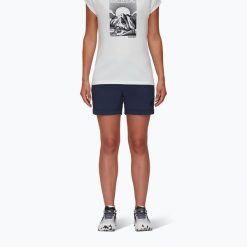 Spodenki trekkingowe damskie Mammut Runbold Roll Cuff. Niebieskie szorty sportowe damskie Mammut, xs, bez wzorów, sportowe, trekkingowe. Za 119.99 zł.