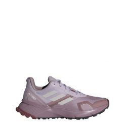 Buty Terrex Soulstride Trail Running. Brązowe obuwie sportowe damskie Adidas, bez wzorów, z materiału, do biegania. Za 419.00 zł.