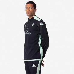 Kurtka z dresu Metz Ablas Pro 8 2024/25. Czarne bluzy męskie Kappa, bez wzorów, z dresówki, do piłki nożnej. Za 276.60 zł.