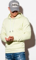 Ombre Bluza męska jasnożółta r. XL (B979). Żółte bluzy męskie Ombre, m, bez wzorów, bez kaptura. Za 89.99 zł.