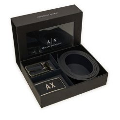 Pasek Męski Armani Exchange. Czarne paski damskie Armani Exchange, bez wzorów. Za 559.99 zł.