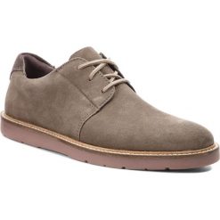 Półbuty CLARKS - Grandin Plain 261364377 Graphite. Zielone półbuty na co dzień męskie Clarks, z materiału. Za 319.00 zł.