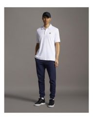 Dopasowane spodnie dresowe Lyle & Scott. Niebieskie spodnie sportowe męskie LYLE AND SCOTT, s, bez wzorów, z dresówki, do biegania. Za 302.00 zł.
