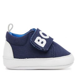 Półbuty BOSS. Niebieskie półbuty chłopięce Boss, bez wzorów, bez zapięcia. Za 219.99 zł.