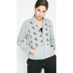 Calvin Klein Underwear - Bluza piżamowa. Szare piżamy damskie Calvin Klein Underwear, z bawełny. W wyprzedaży za 159.90 zł.