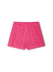 Mayoral Szorty materiałowe 3285 Czerwony Regular Fit. Czerwone spodenki dla dziewczynek Mayoral, bez wzorów, z bawełny. Za 79.99 zł.
