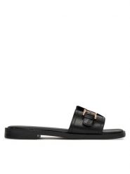 Lasocki Klapki RST-EMIE-02 Czarny. Czarne klapki damskie Lasocki, bez wzorów, ze skóry, bez obcasa. Za 139.99 zł.