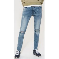 Jeansy slim fit - Niebieski. Niebieskie jeansy męskie House. Za 129.99 zł.