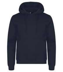 Clique Miami Hoody - bluza z kapturem z bawełny i recyklingu. Niebieskie bluzy męskie CLIQUE, xl, bez wzorów, z bawełny, z kapturem. Za 173.55 zł.