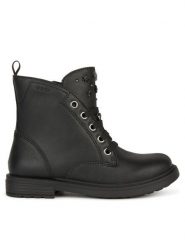 Geox Botki Jr Eclair J169QI 000BC C9B1G S Czarny. Czarne botki dziewczęce Geox, ze skóry, bez zapięcia. Za 279.99 zł.