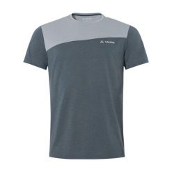 Koszulka VAUDE Sveit. Szare koszulki sportowe męskie Vaude, l, bez wzorów, z bawełny, bez kołnierzyka, bez ramiączek. Za 202.10 zł.