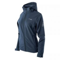 Kurtka softshell damska Elbrus Melba II Wo's. Niebieskie kurtki sportowe damskie ELBRUS, s, bez wzorów, z softshellu, bez kaptura, trekkingowe. Za 343.16 zł.