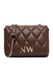Nine West Torebka CEO-CHARLOTTE-I-S22558 Brązowy. Brązowe torebki do ręki damskie Nine West, bez wzorów, z materiału, bez dodatków. Za 189.99 zł.