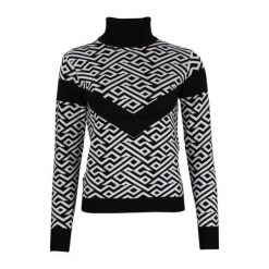 Damski sweter z golfem Peak Mountain Adiamant. Czarne bluzy sportowe damskie Peak Mountain, na zimę, bez wzorów, sportowe, bez kołnierzyka, bez ramiączek, bez kaptura. W wyprzedaży za 278.00 zł.