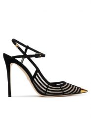 Elisabetta Franchi Szpilki SA-01L-62E2-V740 Czarny. Czarne szpilki damskie Elisabetta Franchi, bez wzorów, ze skóry, bez obcasa, bez zapięcia. Za 3,149.00 zł.