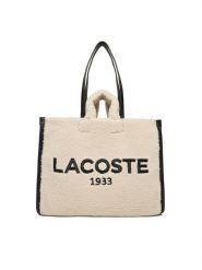 Lacoste Torebka NU5117HX Écru. Torebki do ręki damskie Lacoste, bez wzorów, z materiału, bez dodatków. Za 779.99 zł.