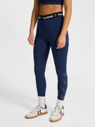 Damskie legginsy Hummel Pulse. Niebieskie legginsy damskie Hummel, xs, bez wzorów, z dzianiny. Za 164.00 zł.